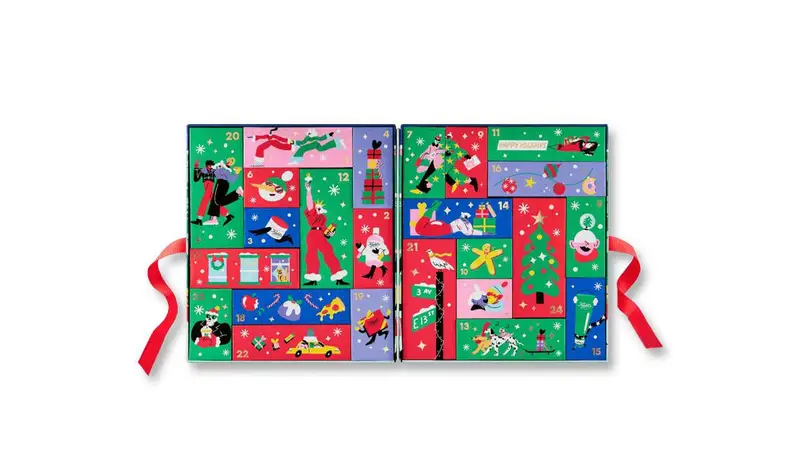 Skincare themed advent calendar