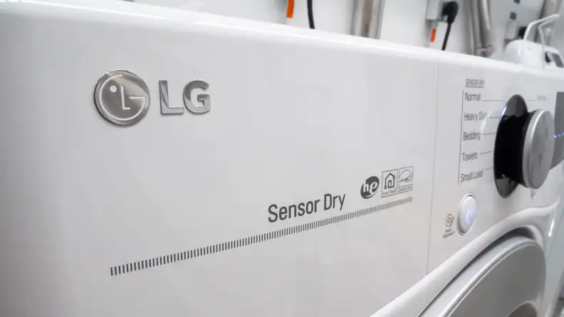 LG DLE3500W dryer controls