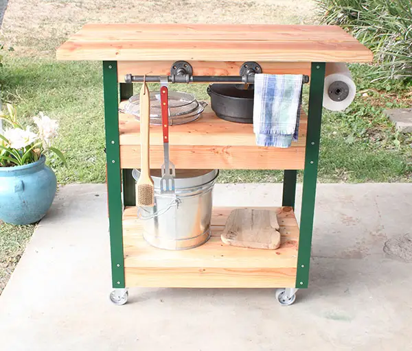 This cart is the ultimate DIY grilling accessory.