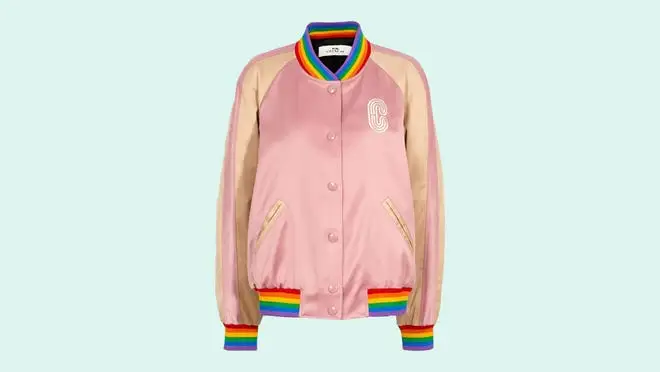 pink jacket from Coach Outlet