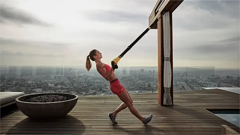 The TRX Go lets you use your body weight as resistance.