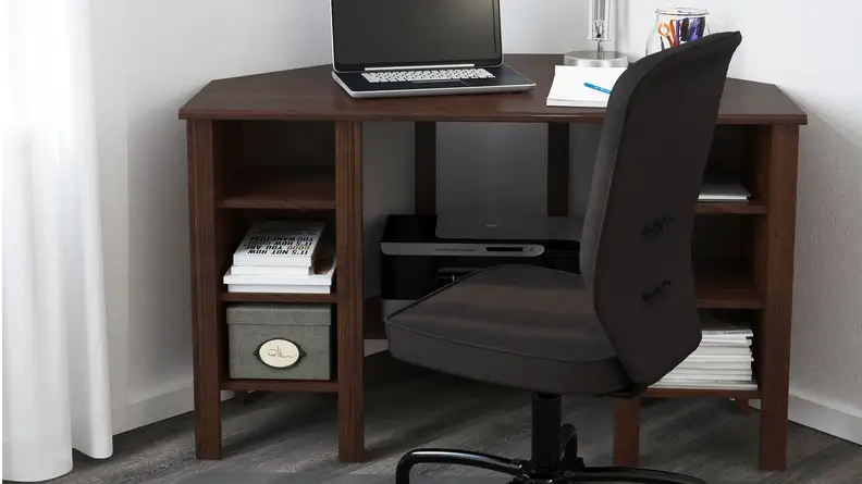 You can tuck this desk into any corner of your home.