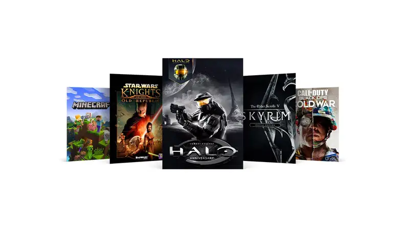 Several videogame covers grouped together