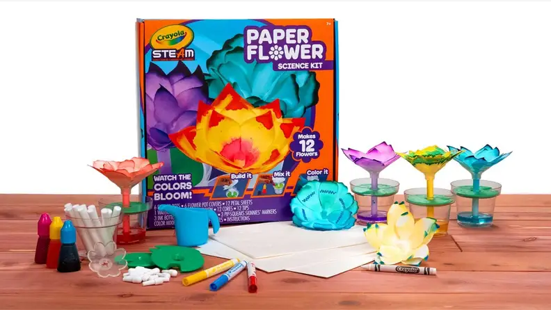 Crayola paper flower crafting kit