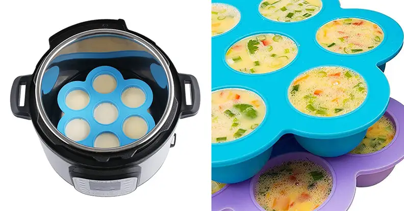 Aozita Silicone Egg Bite Molds