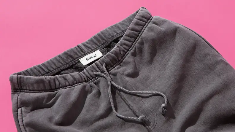 Close-up of the waistband on the Elwood Core Sweatpant.
