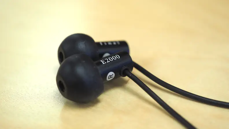 The E2000s aren't much to look at: just two simple earbuds with removable tips.