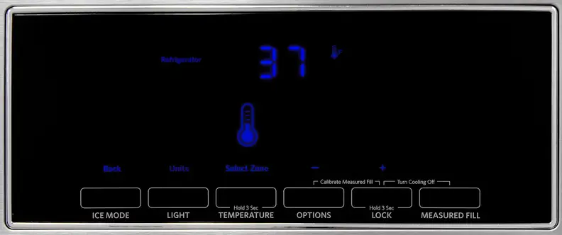The touch screen controls on the KitchenAid KFXS25RYMS are responsive and very easy to use.