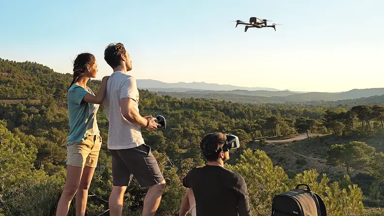 The Parrot Bebop 2 Adventurer comes with a VR headset and lets you fly with a first-person view.
