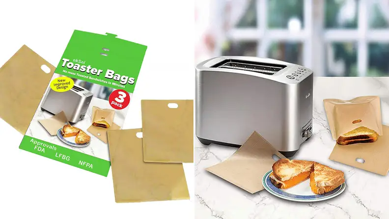 ekSel Non Stick Reusable Toaster Bags