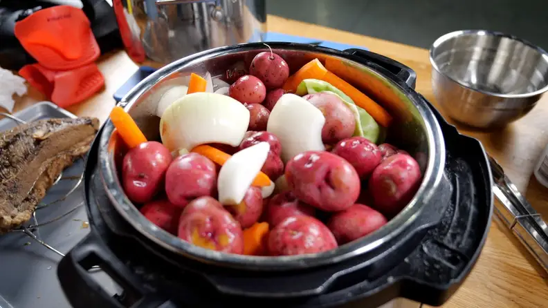 Adding vegetables to Instant Pot