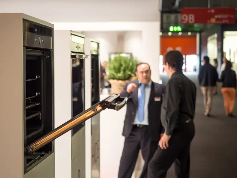 Neff's Slide & Hide® oven was one of the coolest things at its booth.