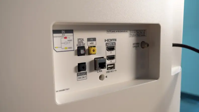 LG OLED55B7A Connectivity Ports