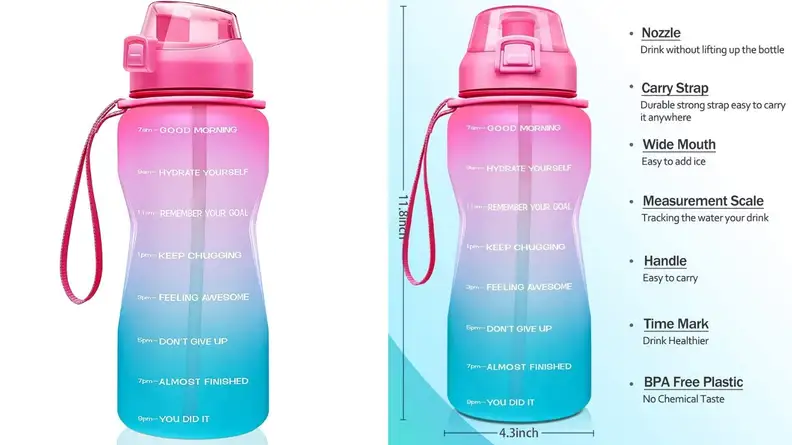 half gallon water bottle