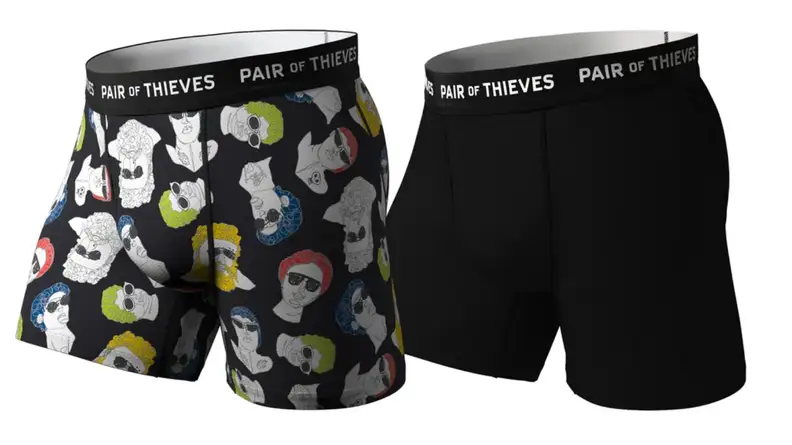 Two pack of Pair of Thieves boxer briefs.