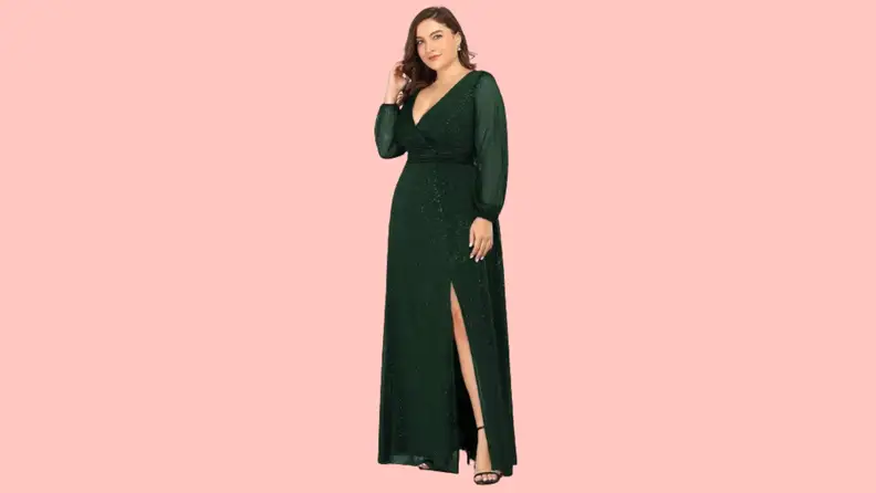amazon prom dresses plus size Say Yes To The Prom Women's Trendy Plus Size Strapless Embellished Gown  (Periwinkle, 14W) at Amazon Women's Clothing store