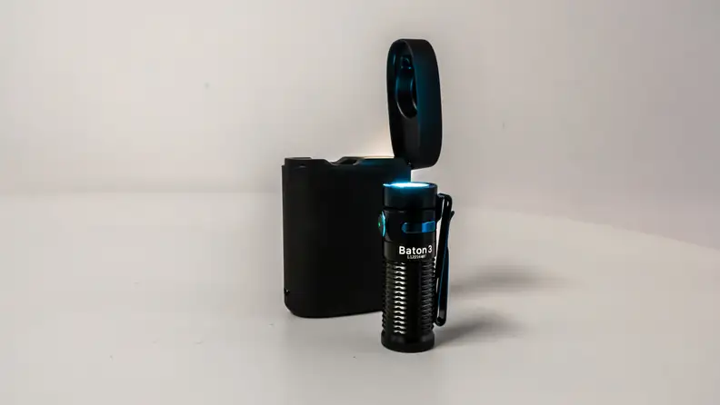 The Olight Baton 3 on a table
