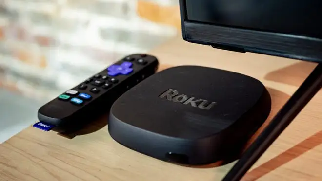 A photo of the Roku Ultra streaming device.
