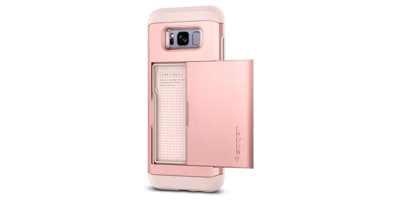 Spigen's wallet case comes in a number of colors and has a compartment for storing your cards and IDs.
