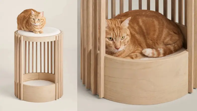 This cat tower doubles as a piece of modern decor.