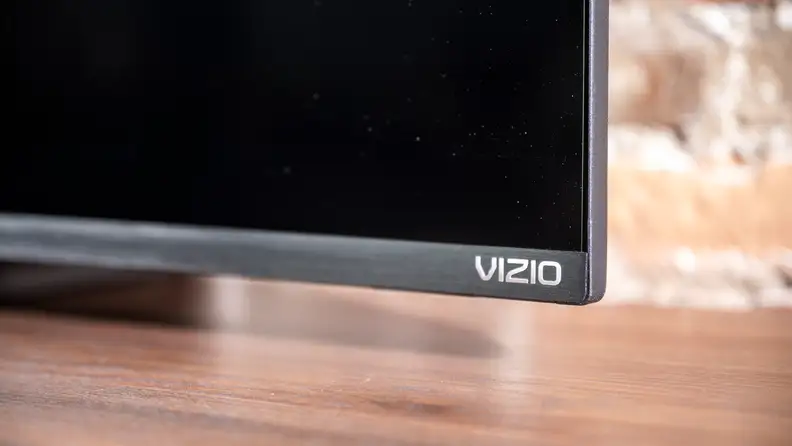 The Vizio logo on the front of the 2021 Vizio P-Series' panel