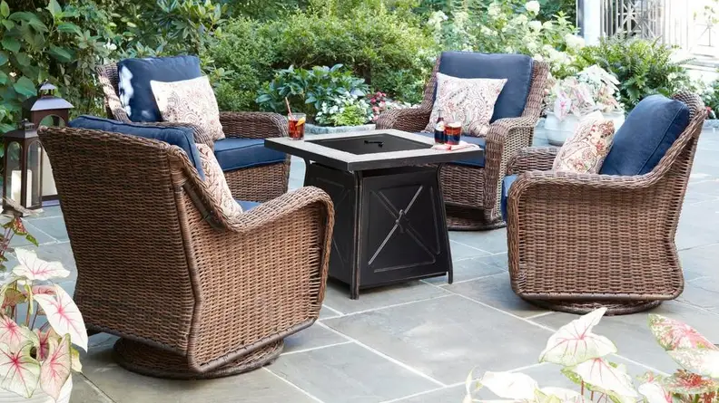 Take a load off in these comfy swivel chairs.