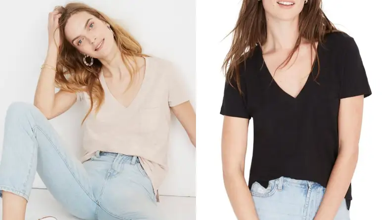 v-neck t-shirt