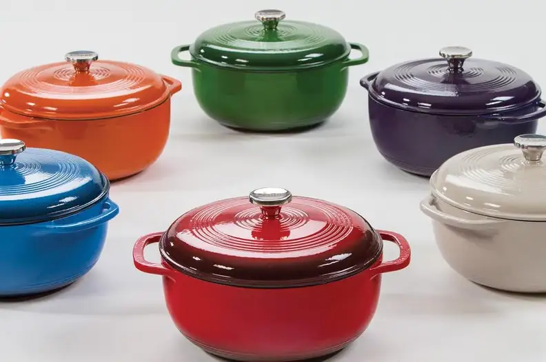 Lodge dutch ovens in many colors