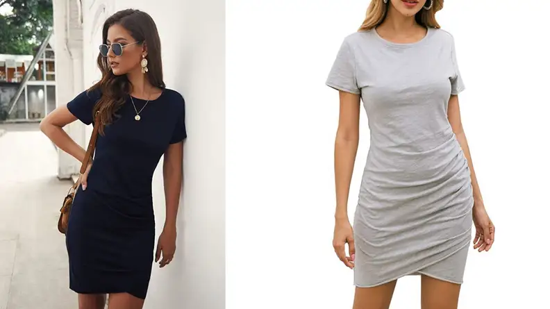 ruched dress