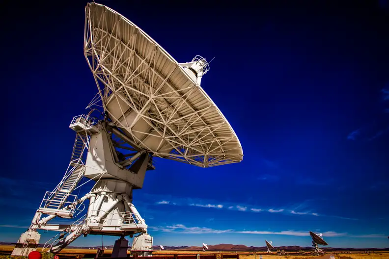 A radio telescope at the Very Large Array