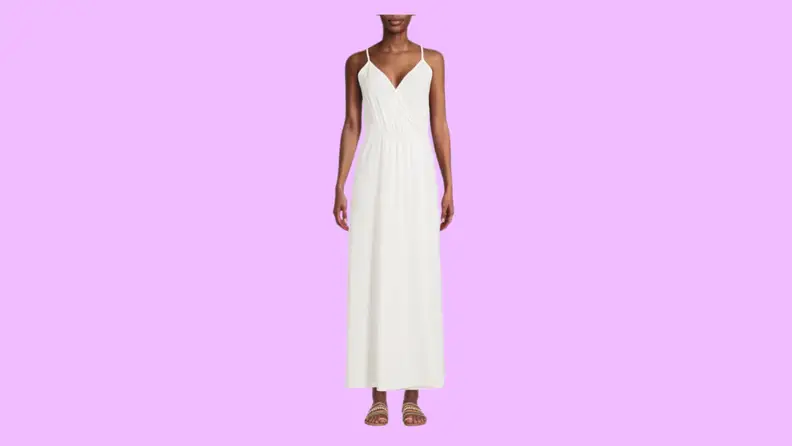 white maxi dress
