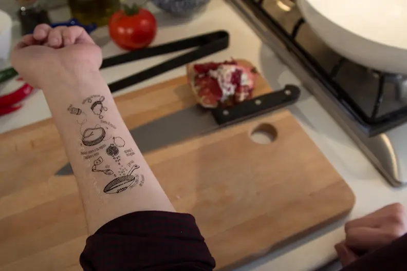 A typical I Tradizionali tattoo
