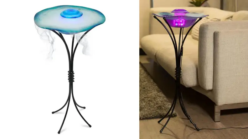 This pretty mister features color-changing lights.
