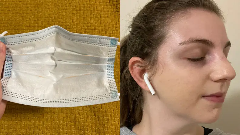 The author after wearing the Fenty Beauty Pro Filt’r Soft Matte Longwear Foundation for an hour-long walk.