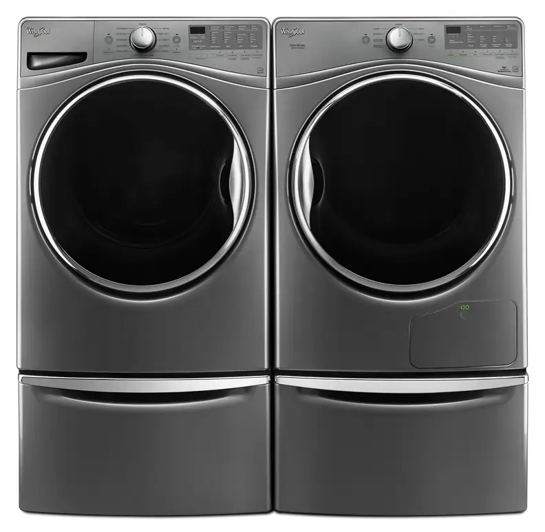 Whirlpool Closet Depth Washer and Heat Pump Dryer
