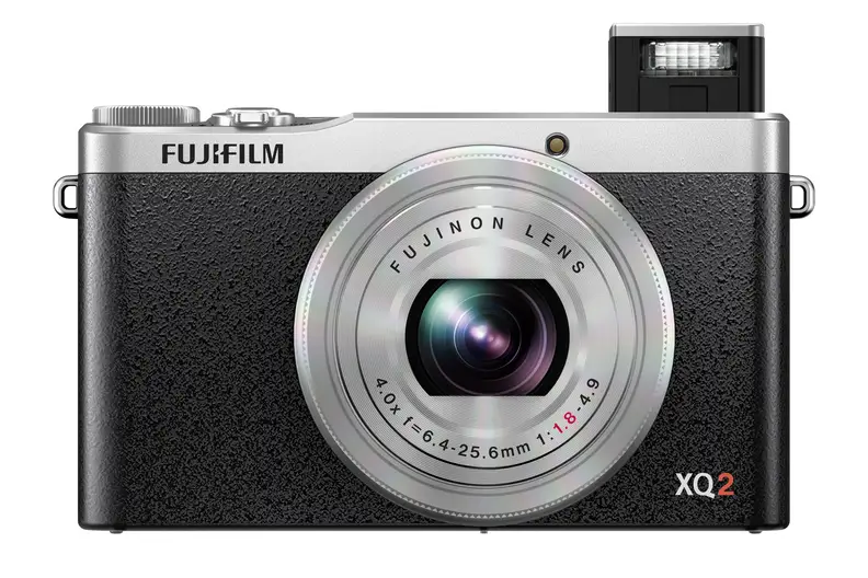The X-Q2 comes with a 6.4-25.6mm f/ 1.8-4.9 zoom, great for low-light.