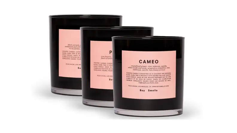 Three Boy Smells candles