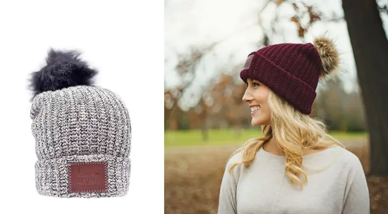Love Your Melon pom beanie