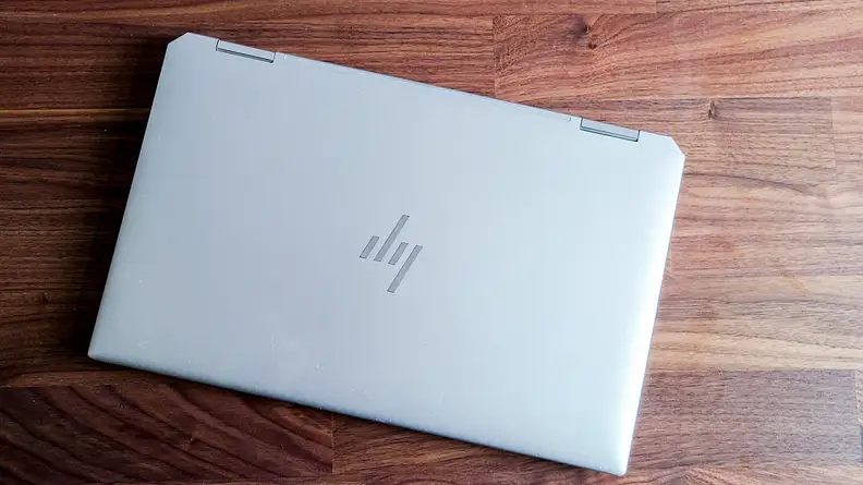 The HP Spectre x360 13t on a kitchen island
