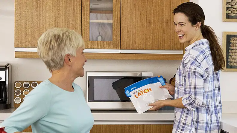 Munchkin's microwave sterilizing bags are a simple way to clean some of your trickier pump parts.