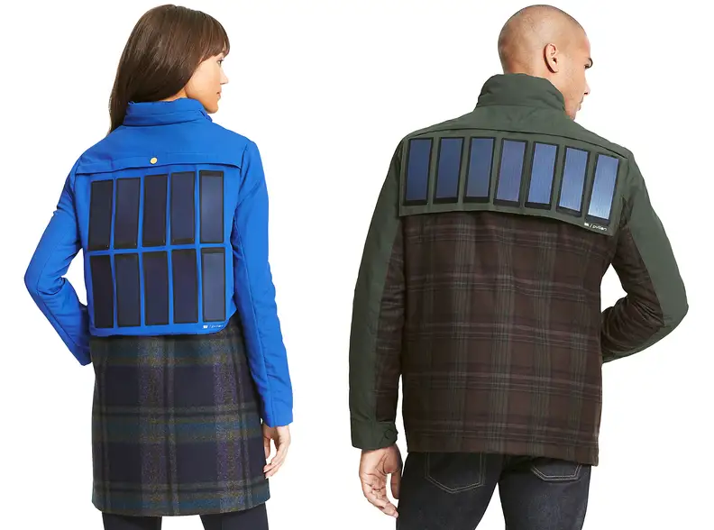 Tommy Hilfiger's solar panel jacket comes in women's and men's styles.