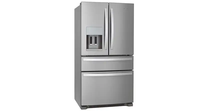 The Whirlpool WRX735SDHZ on a white background.