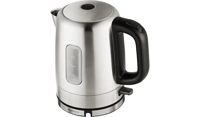 AmazonBasics 1.7 Liter Stainless Steel Portable Electric Hot Water Kettle