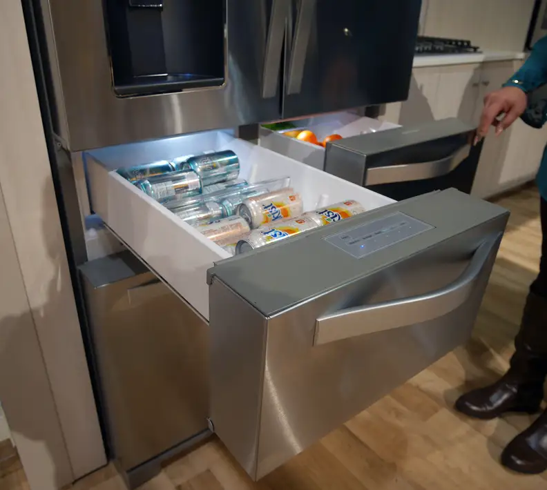 Whirlpool's double drawer fridge has a pair of premium drawer compartments
