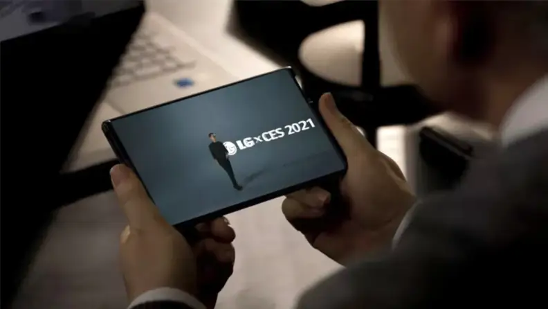 This massive LG rollable smartphone looks massive, but aims to fit right in your pocket.