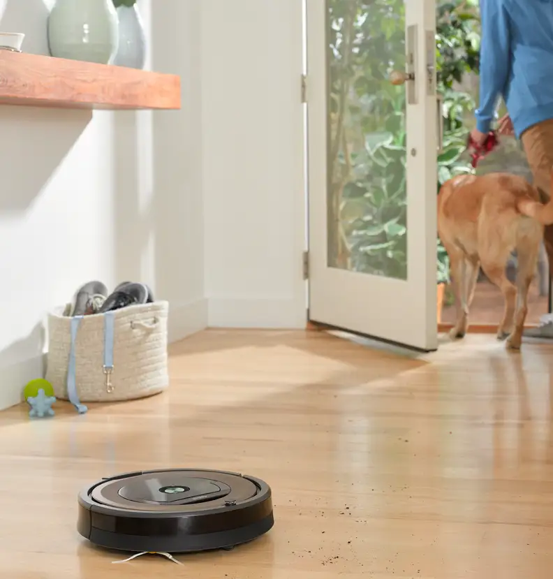 iRobot Roomba 890 and dog