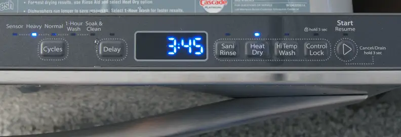 Whirlpool Gold WDT720PADM controls