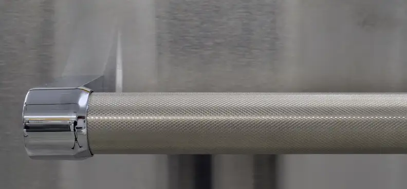 A KitchenAid knurled handlebar has interesting texture