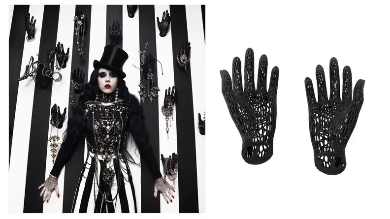 Hands printed with a 3D printer