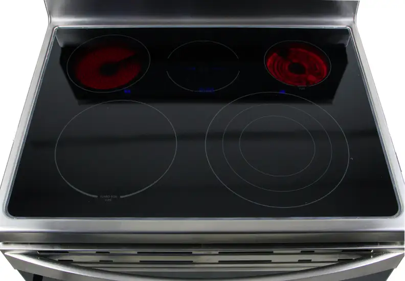 The ceramic cooktop is easy to clean, just we careful about scratches.